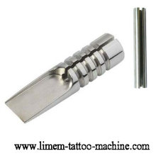 Professioneller 316L Edelstahl Magnum Tattoo Grip mit Spitze und geschlitztem Rohr